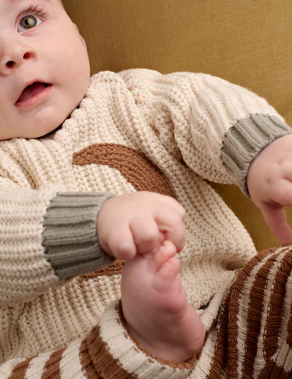 Mamas & Papas Kids 2 Piece Pure Cotton Knitted Outfit (0-24 Mths) - Newborn - Multi - Available at M&S