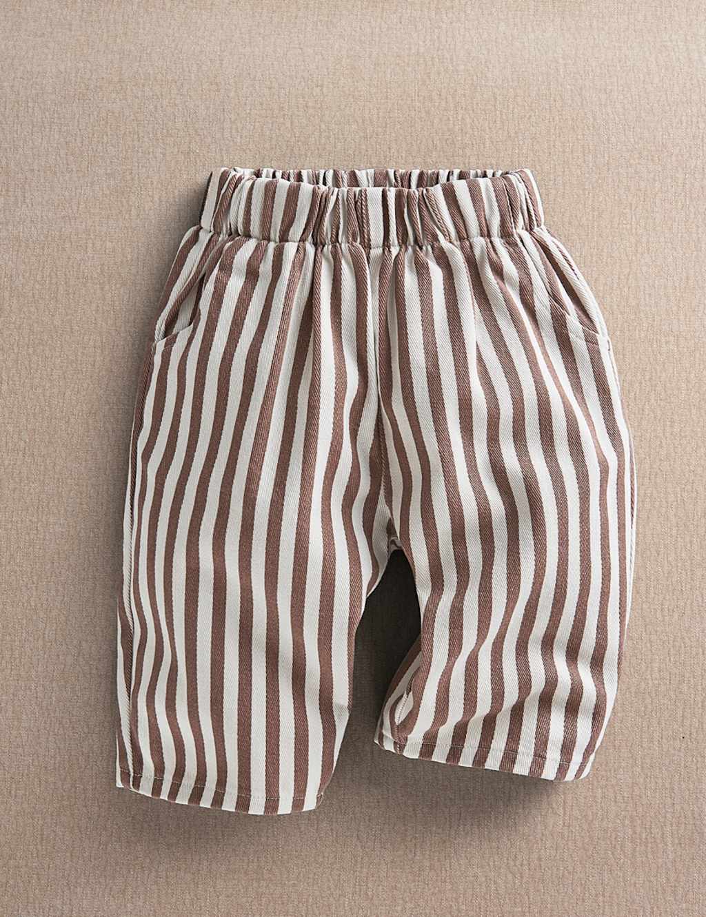 Mamas & Papas Kids Cotton Rich Striped Trousers - 0-3 Months - Multi - Available at M&S