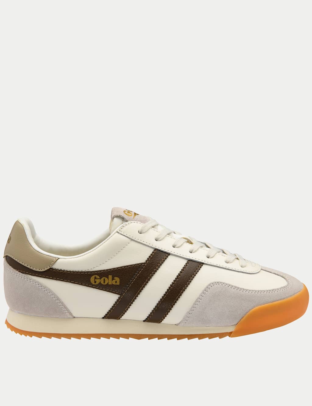 Gola Men's Europa Leather Trainers - 8 - White Mix - Available at M&S