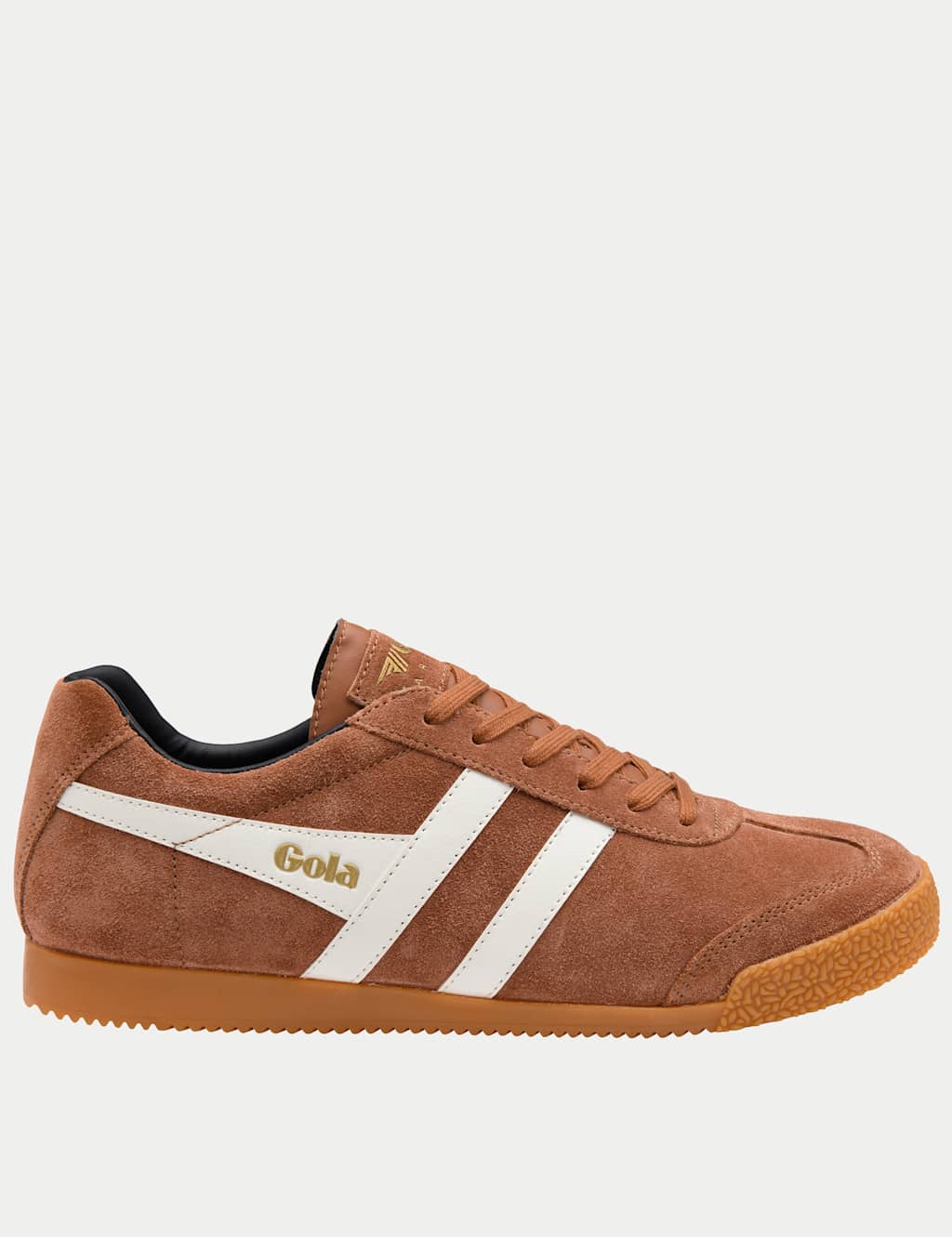 Gola Men's Suede Lace Up Trainers - 7 - Orange Mix - Available at M&S
