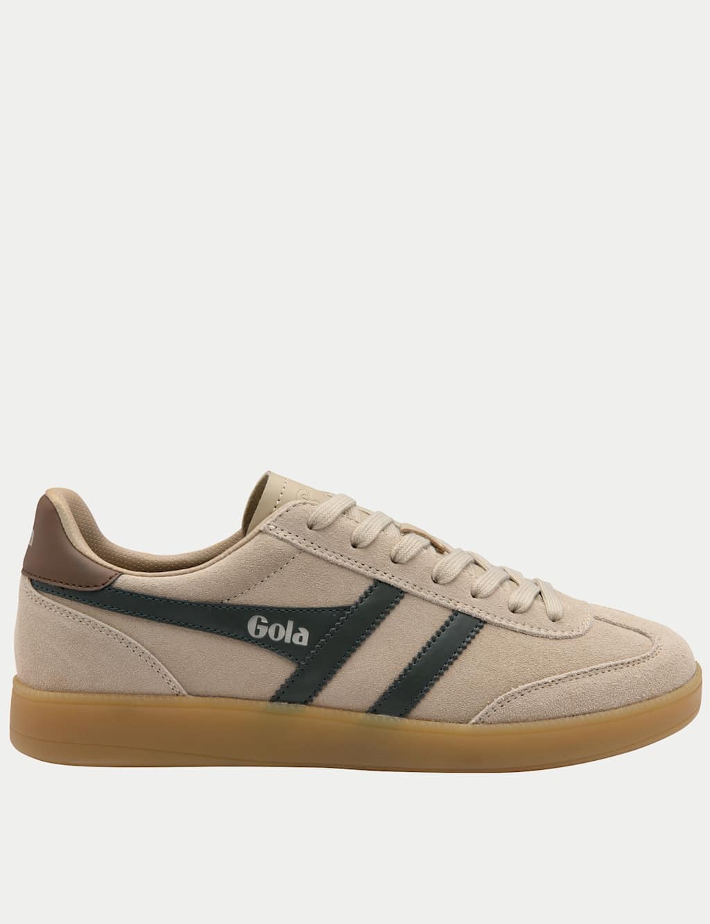 Gola Men's Suede Lace Up Trainers - 7 - Beige Mix - Available at M&S