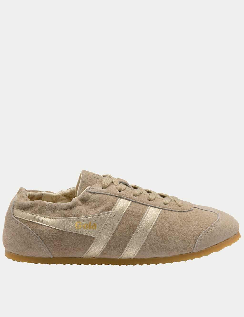 Gola Women's Aurora Suede Metallic Trainers - 5 - Beige Mix - Available at M&S