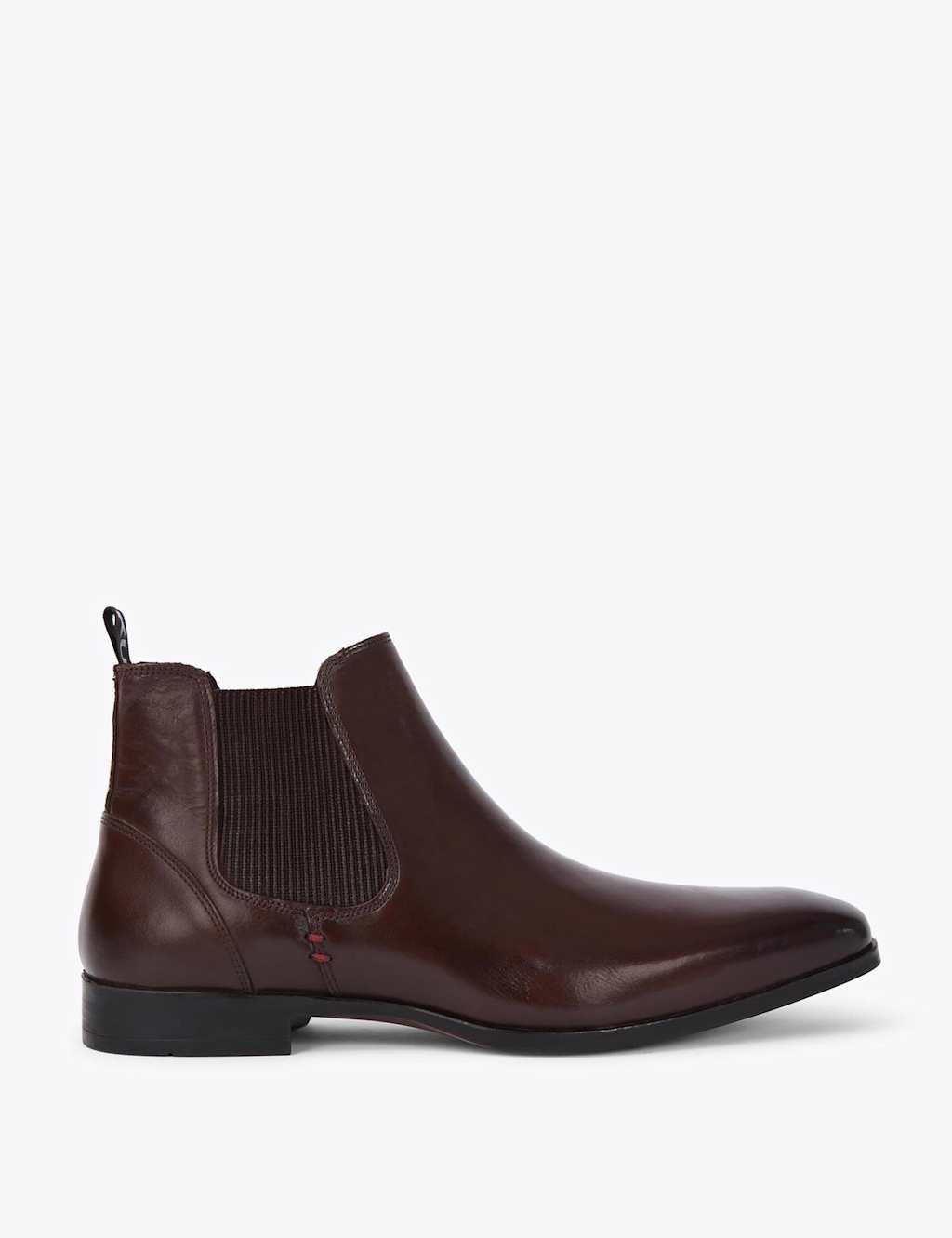 Kurt Geiger Men's Leather Pull On Chelsea Boots - 10 - Brown - Available at M&S