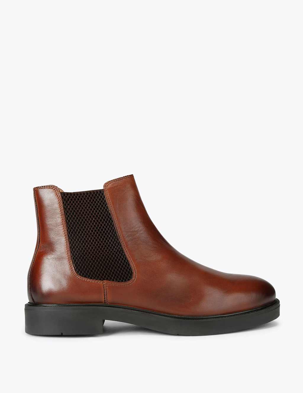 Kurt Geiger Men's Leather Pull On Chelsea Boots - 6 - Brown - Available at M&S
