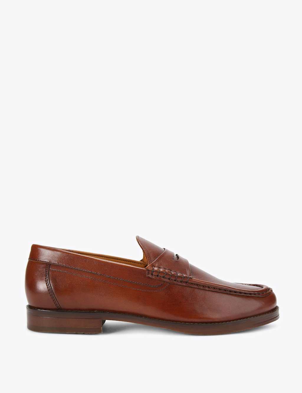 Kurt Geiger Men's Leather Penny Loafers - 11 - Tan - Available at M&S