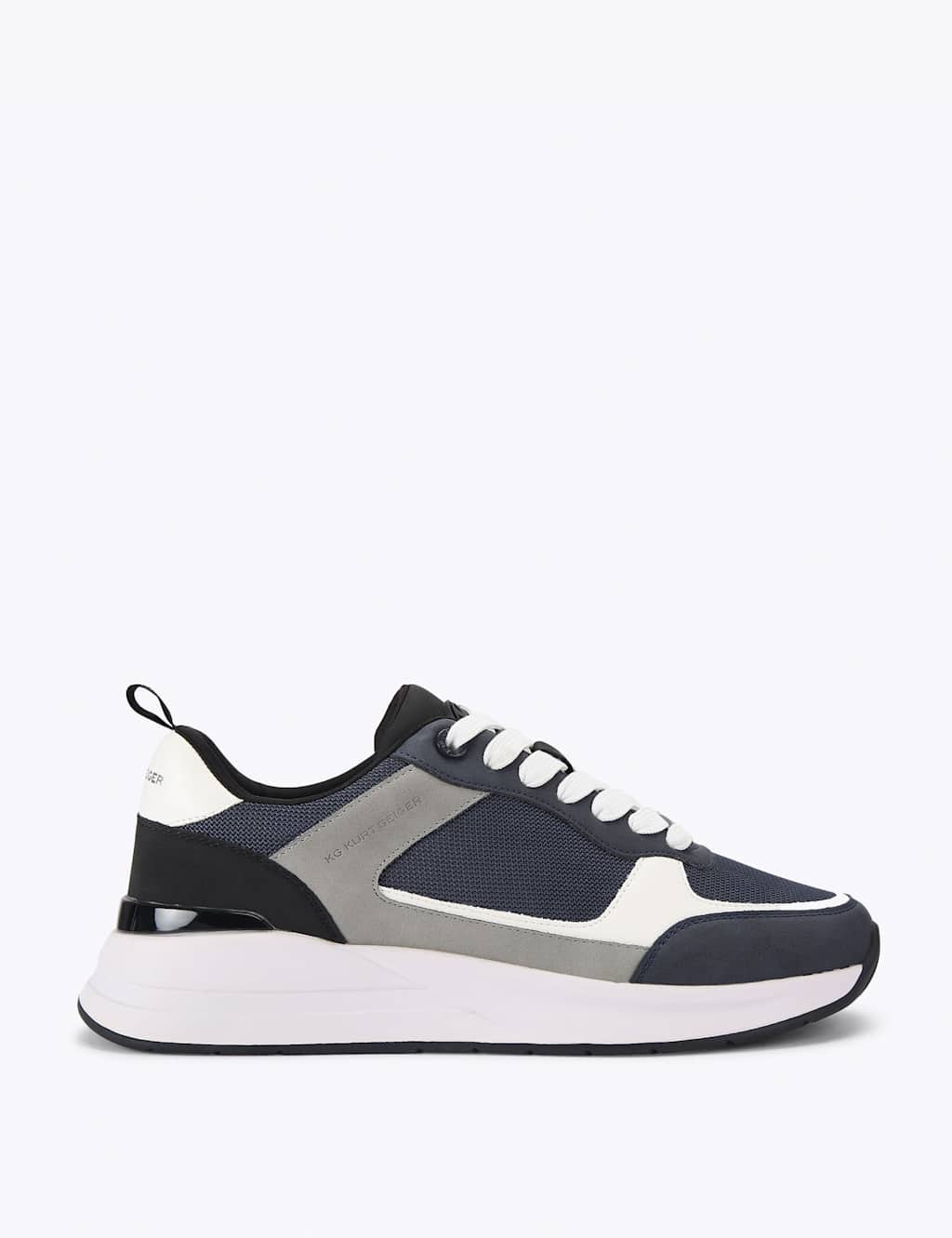 Kurt Geiger Men's Colour Block Lace Up Trainers - 12 - Blue - Available at M&S