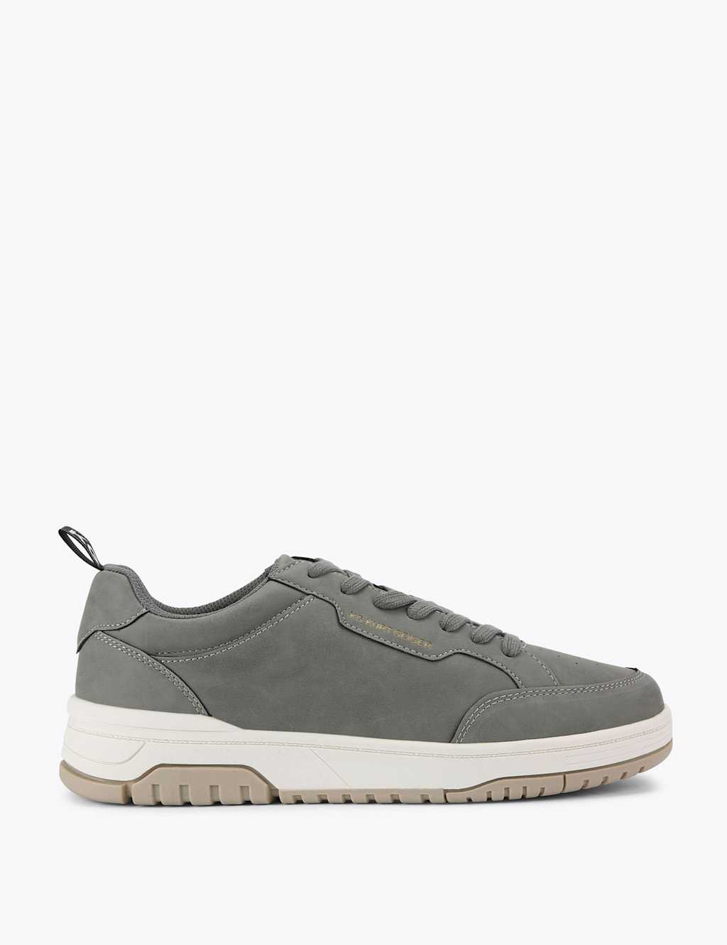 Kurt Geiger Men's Lace Up Trainers - 8 - Grey - Available at M&S