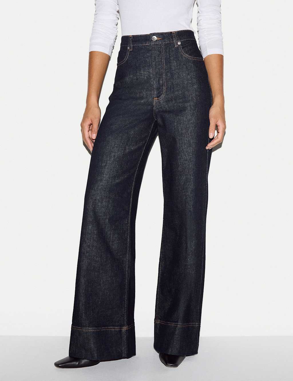 Jigsaw Women's High Waisted Flared Jeans - 30 - Indigo - Available at M&S