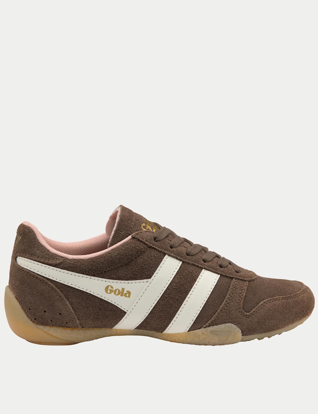 Gola Women's Chase Suede Lace Up Trainers - 6 - Brown Mix - Available at M&S