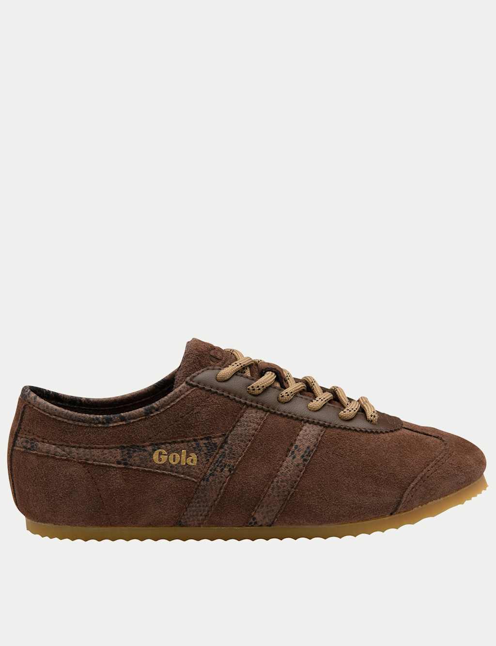 Gola Women's Cleora II Suede Lace Up Trainers - 8 - Brown Mix - Available at M&S