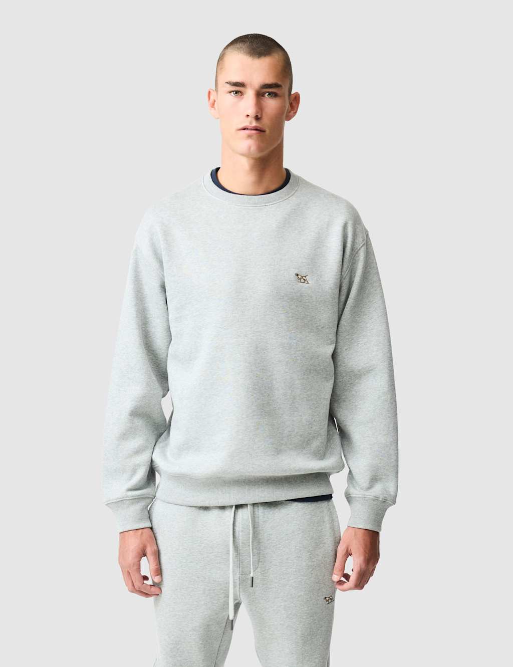 Rodd & Gunn Men's Otago Cotton Rich Crew Neck Sweatshirt - S - Light Grey - Available at M&S