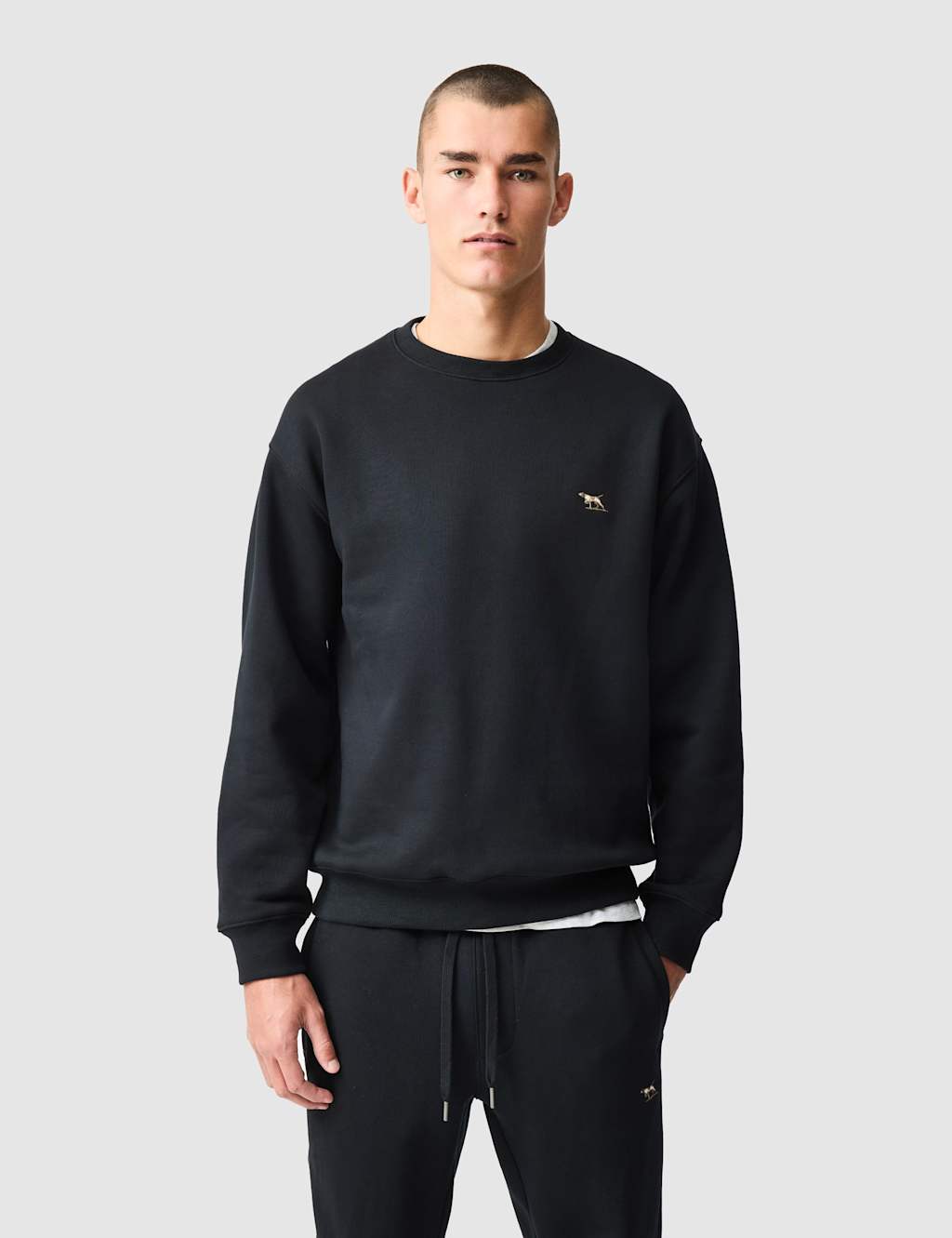 Rodd & Gunn Men's Otago Cotton Rich Crew Neck Sweatshirt - XL - Black - Available at M&S