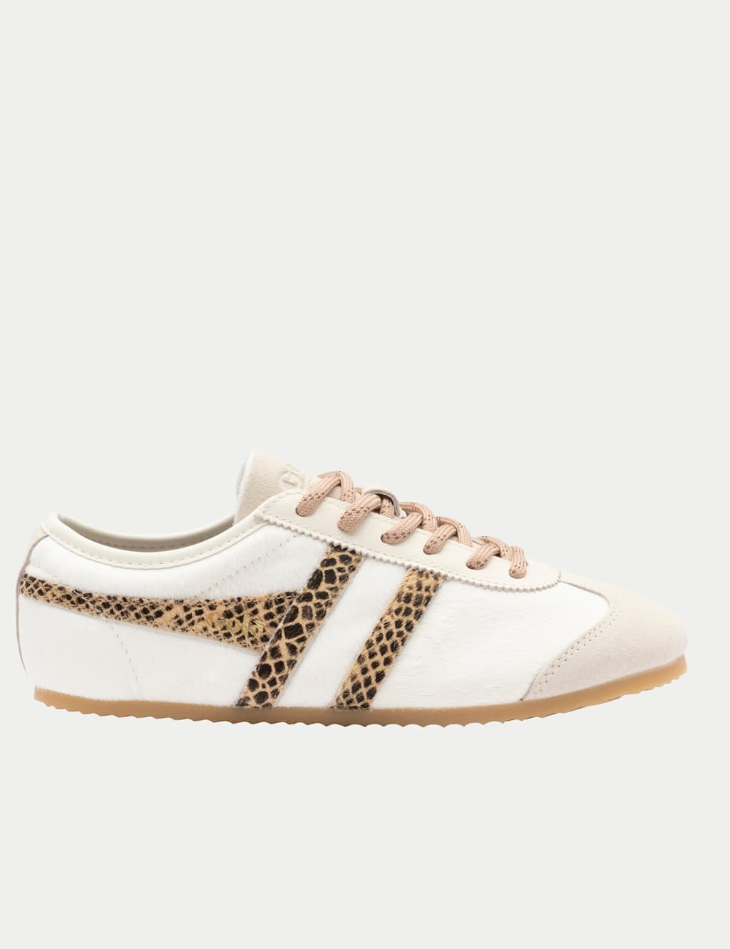 Gola Women's Cleora Luxe Suede Lace Up Trainers - 5 - White Mix - Available at M&S