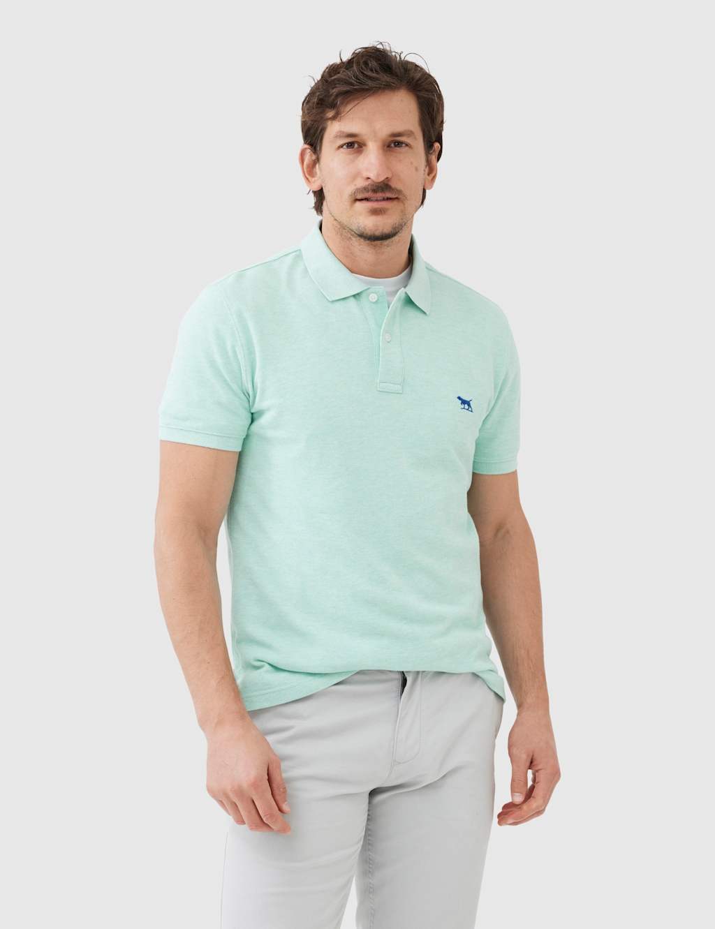 Rodd & Gunn Men's Pure Cotton Pique Polo Shirt - S - Green Mix - Available at M&S