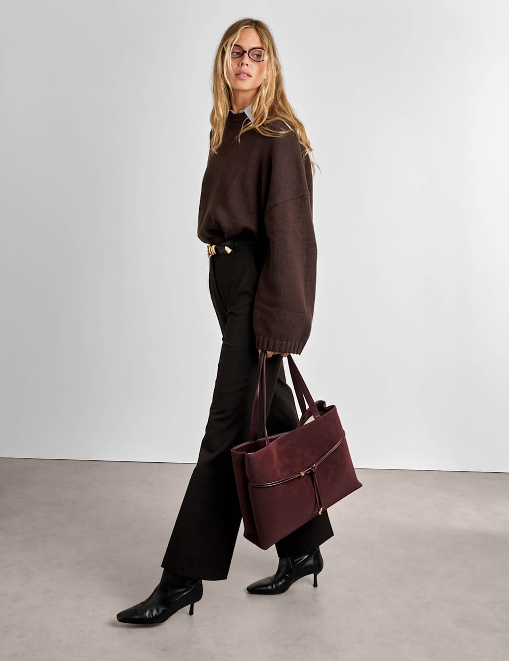 Katie Loxton Women's Faux Suede Tote Bag - Cherry Red - Available at M&S