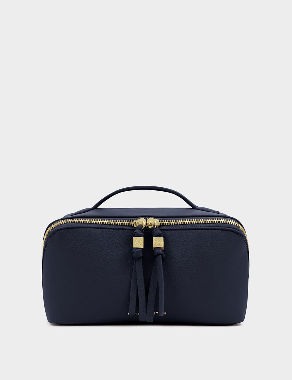 Katie Loxton Women's Faux Leather Fold-Out Makeup & Wash Bag - Navy - Available at M&S
