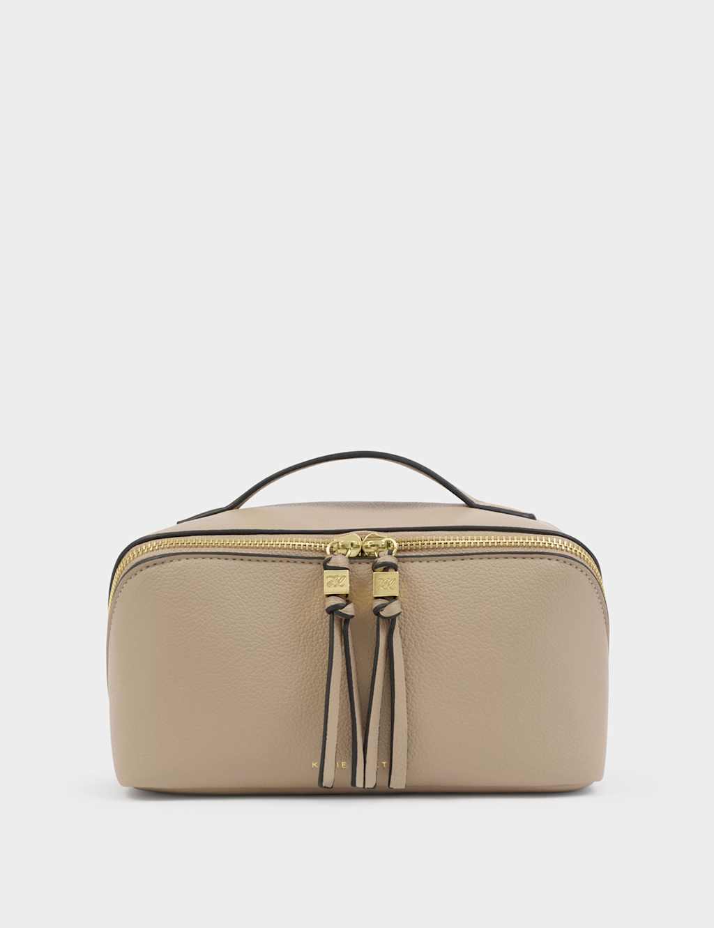 Katie Loxton Women's Faux Leather Fold-Out Makeup & Wash Bag - Taupe - Available at M&S