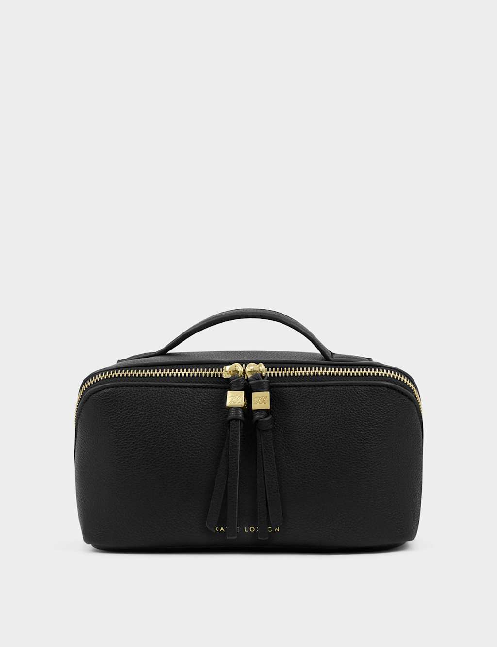 Katie Loxton Women's Faux Leather Fold-Out Makeup & Wash Bag - Black - Available at M&S