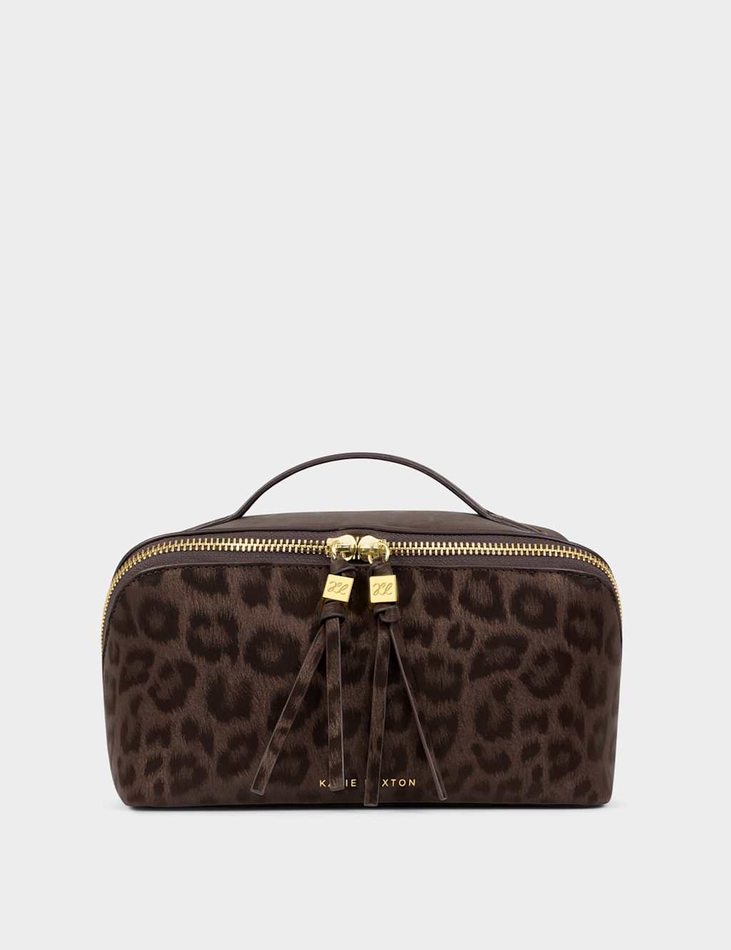 Katie Loxton Women's Leopard Print Makeup Bag - Brown Mix - Available at M&S