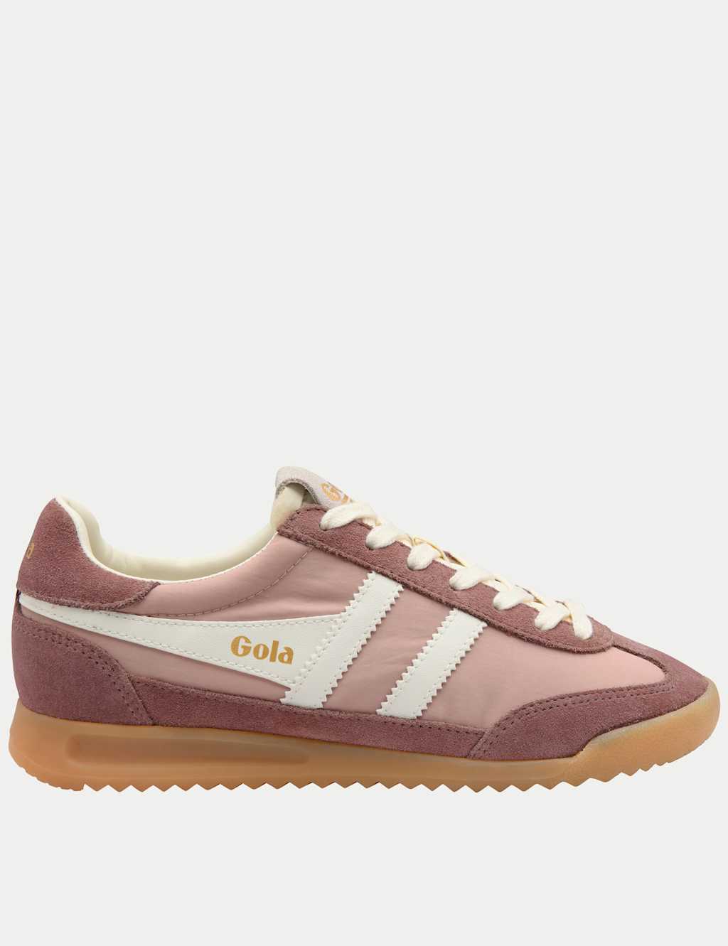 Gola Women's Firefly Suede Lace Up Trainers - 8 - Pink Mix - Available at M&S