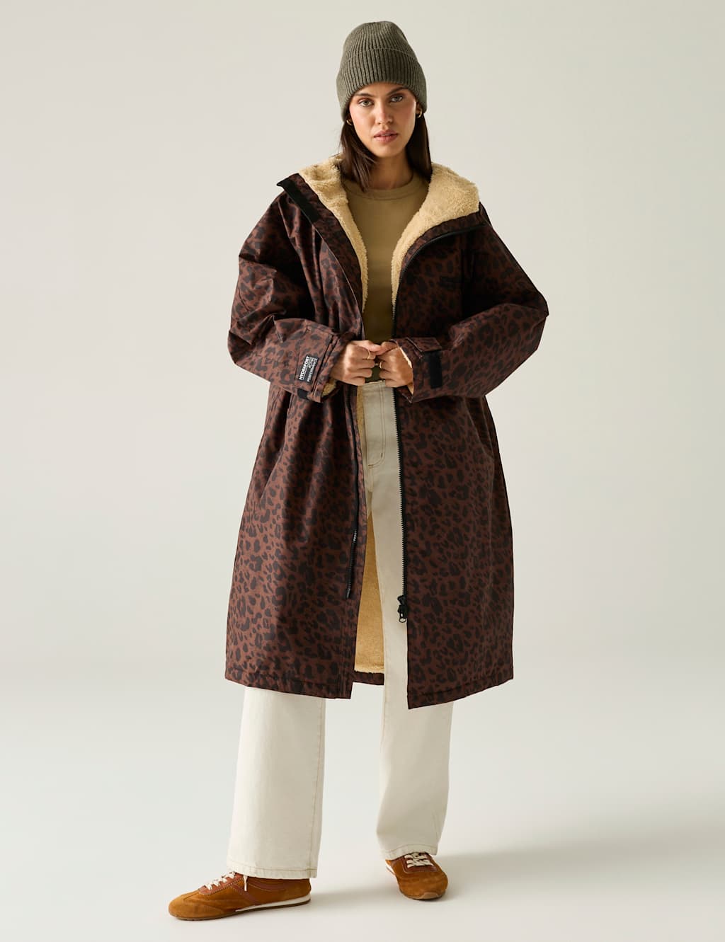 Regatta Women's Waterproof Hooded Padded Jacket - XS-S - Brown Mix - Available at M&S