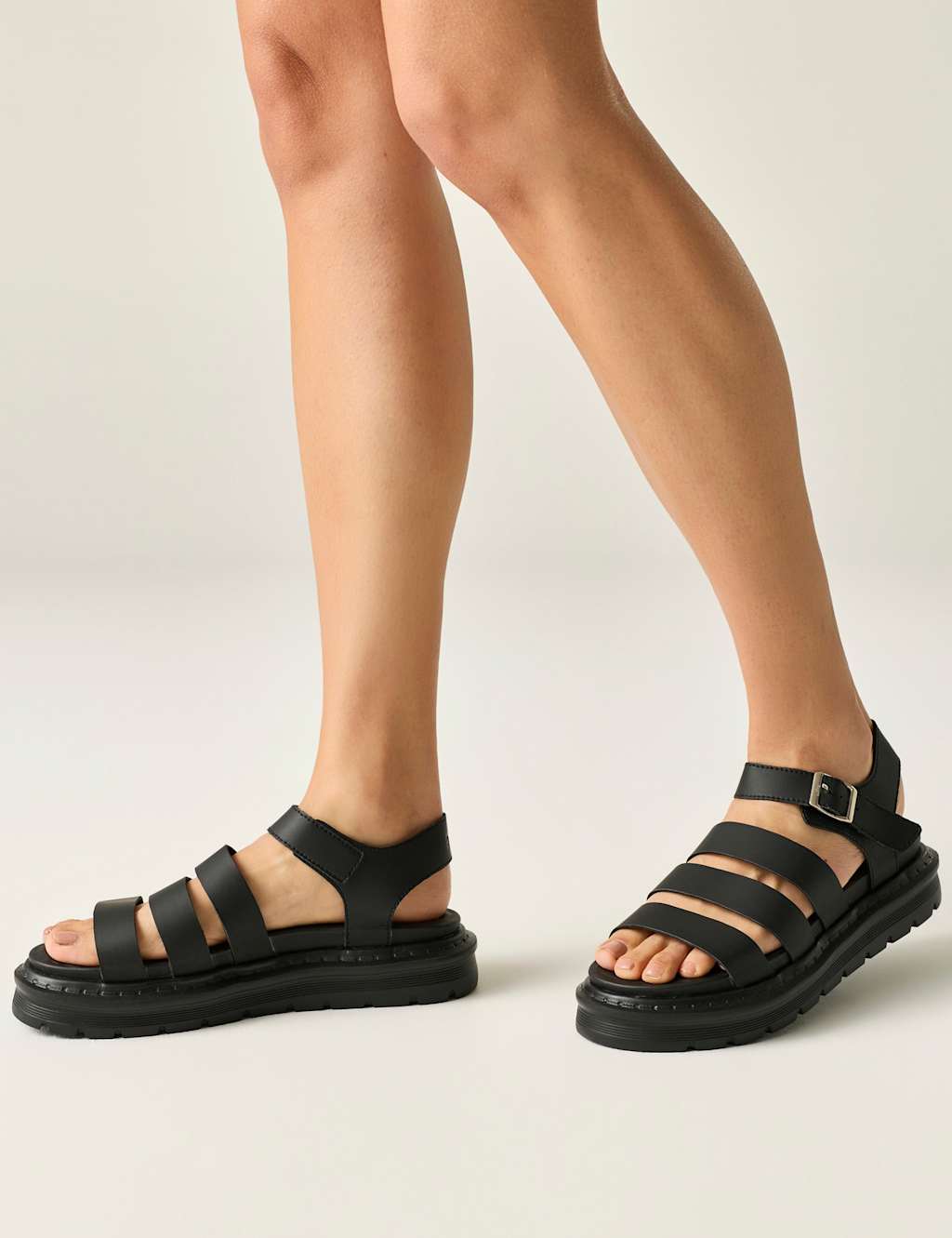 Regatta Women's Porto Strappy Flat Sandals - 8 - Black - Available at M&S