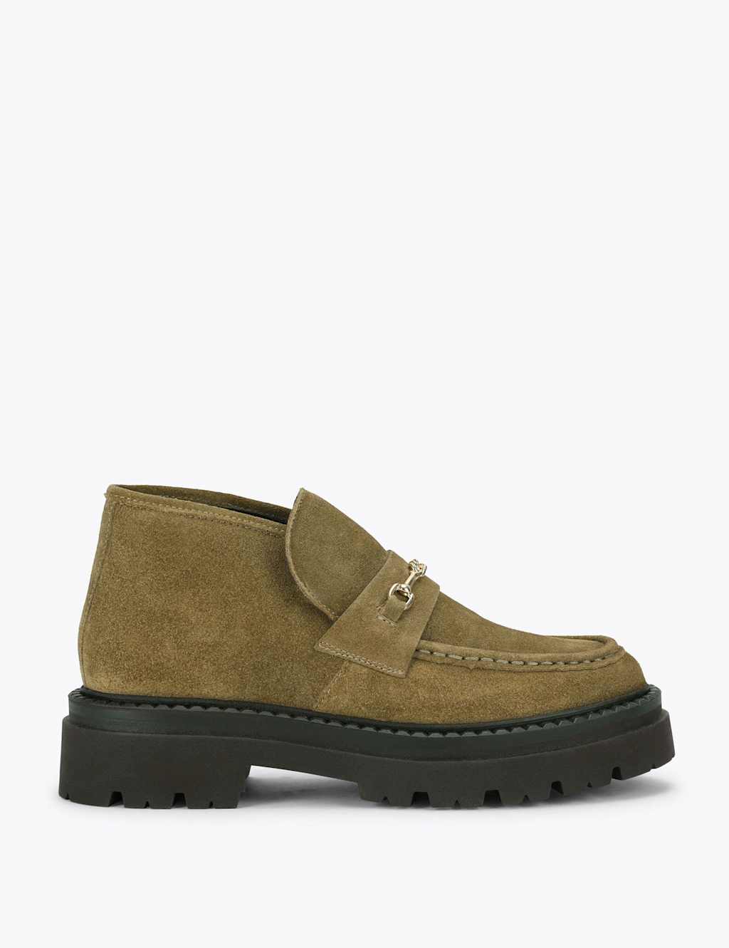 Steve Madden Women's Suede Flat Round Toe Ankle Boots - 5 - Green - Available at M&S