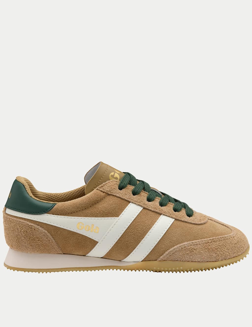 Gola Women's Sprinter Suede Lace Up Trainers - 9 - Beige Mix - Available at M&S