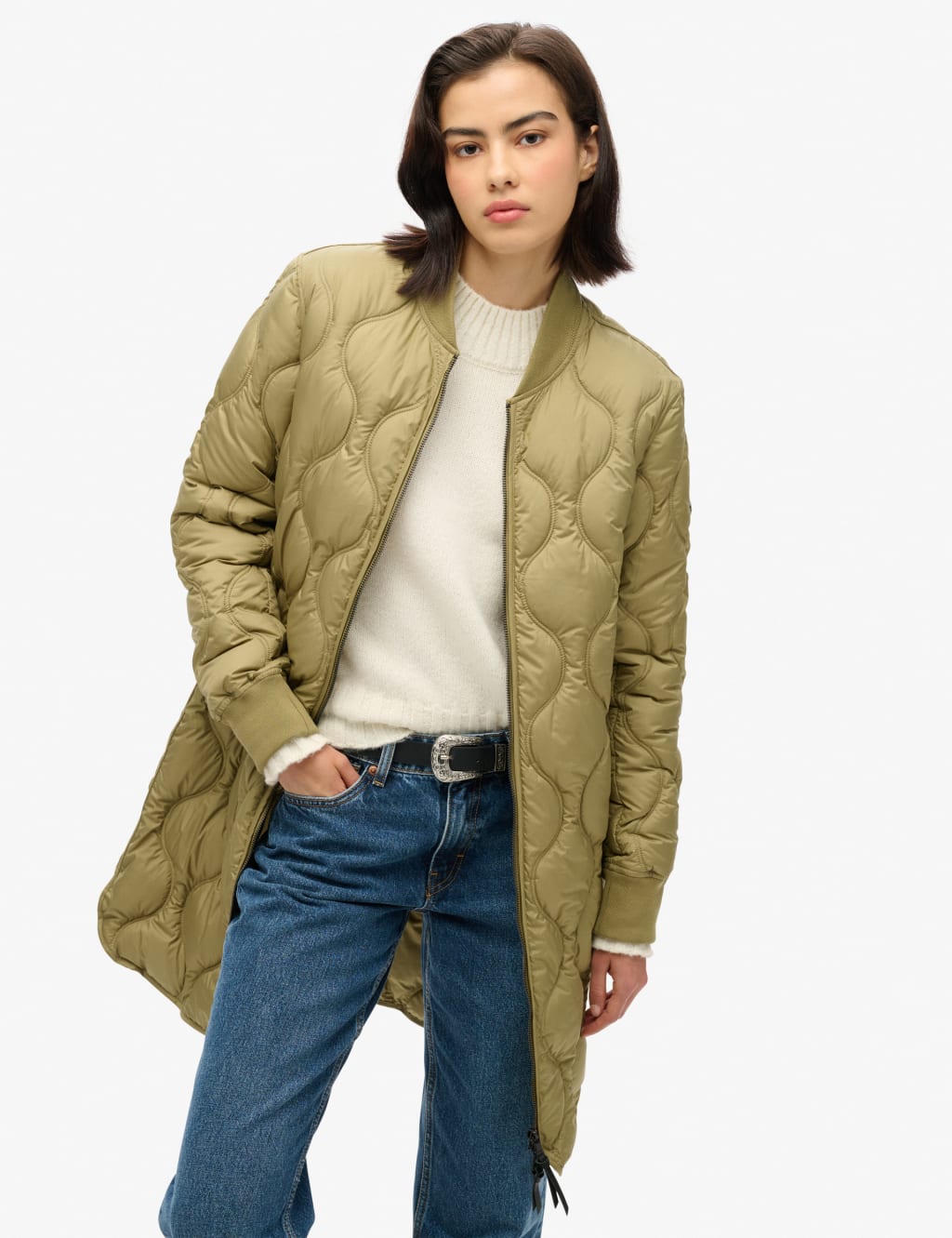 Quilted Lightweight Relaxed Coat