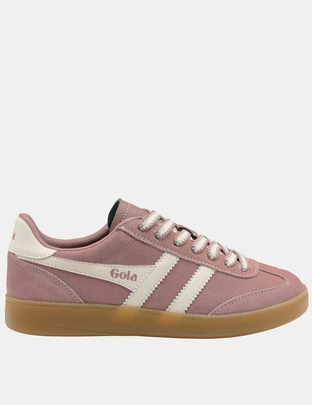 Gola Women's Viper '78 Suede Lace Up Trainers - 5 - Pink Mix - Available at M&S