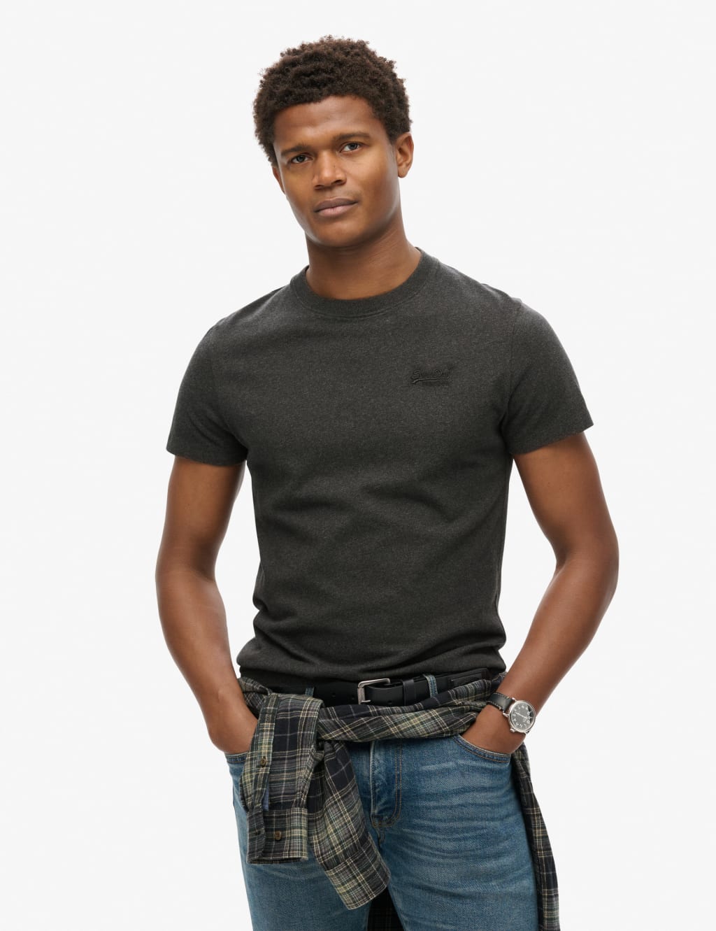 Slim Fit  Cotton Crew Neck T-Shirt