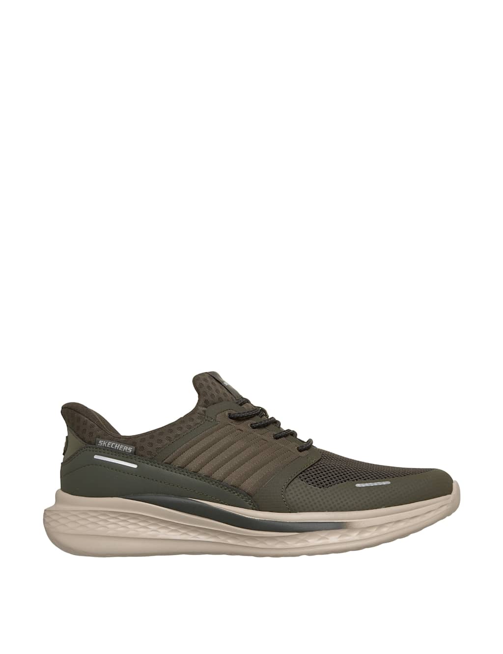 Skechers Men's Hands Free Slip-ins Sports Trainers - 10 - Olive - Available at M&S