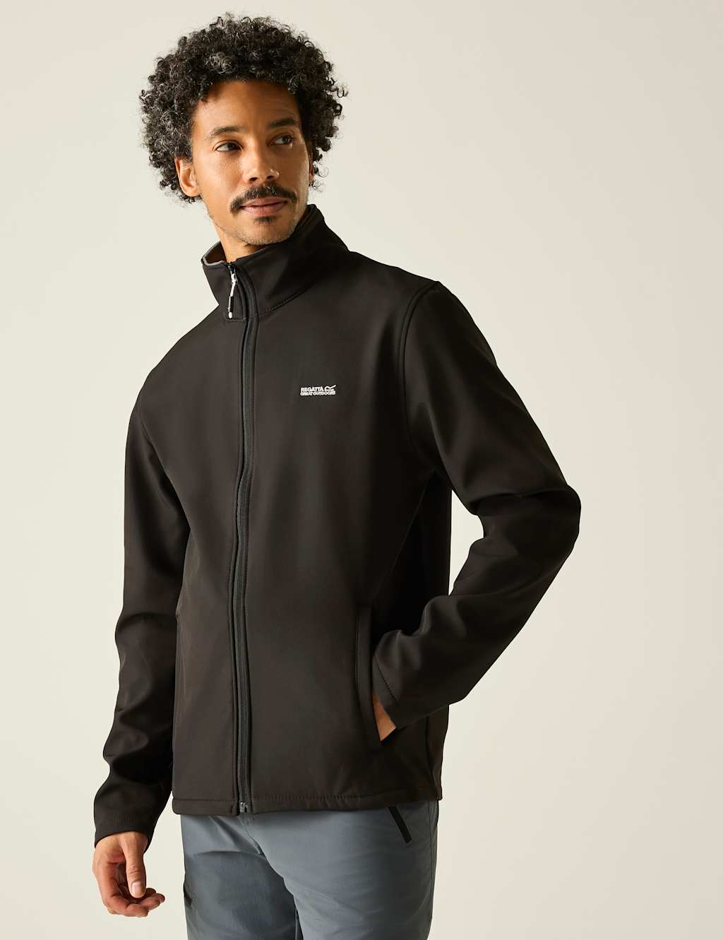 Regatta Men's Cera V Water-Repellent Fleece - XL - Black - Available at M&S