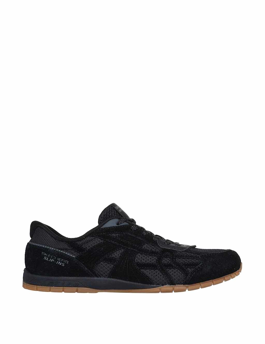 Skechers Women's Slip-ins Retro Lite Oshare Suede Trainers - 4 - Black - Available at M&S