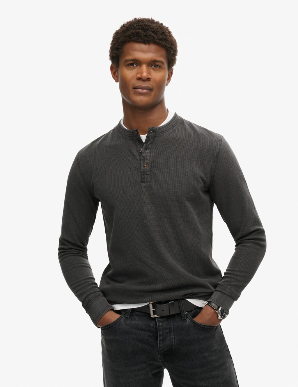 Overzized Pure Cotton Grandad Collar Top