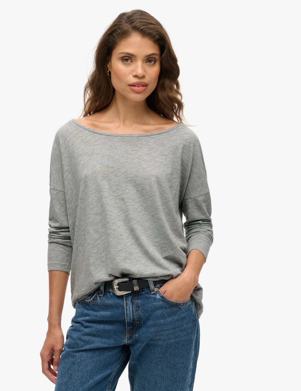 Jersey Wide Neck Top