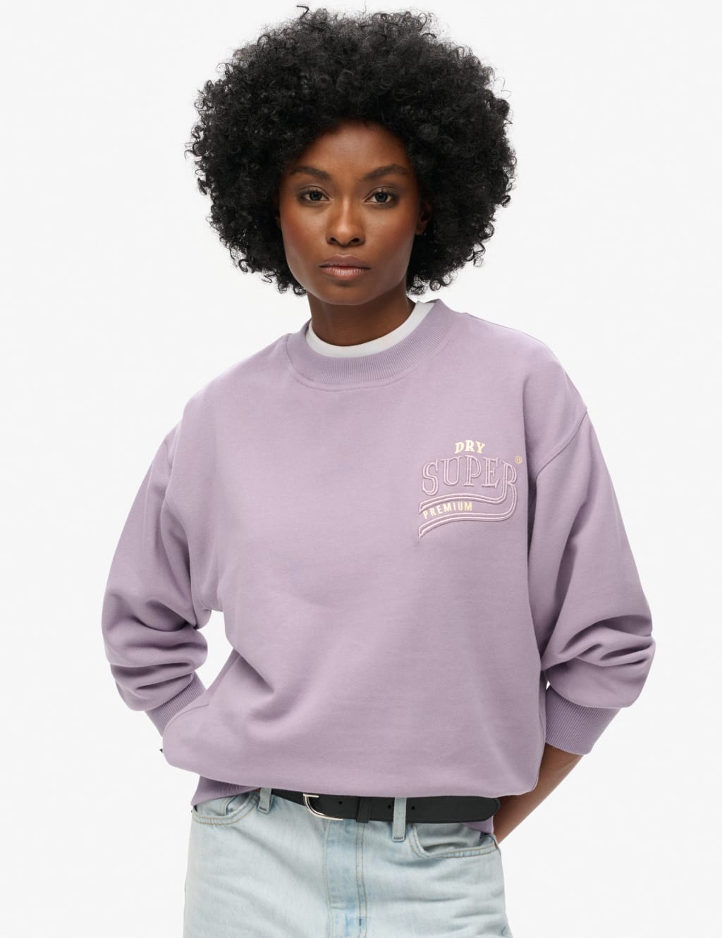 Ladies embroidered sweatshirts top