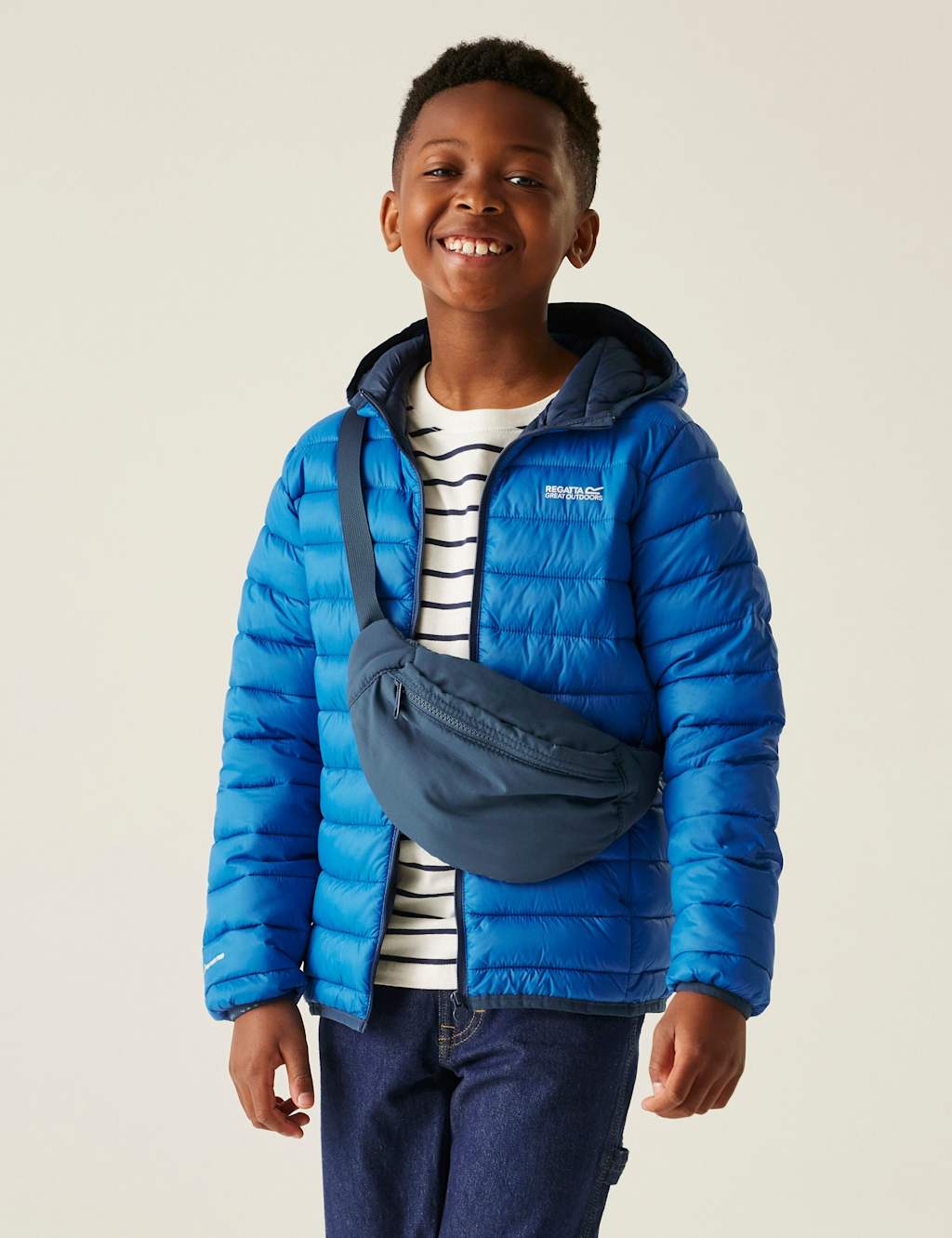 Regatta Marizion Hooded Padded Jacket (3-14 Yrs) Blue