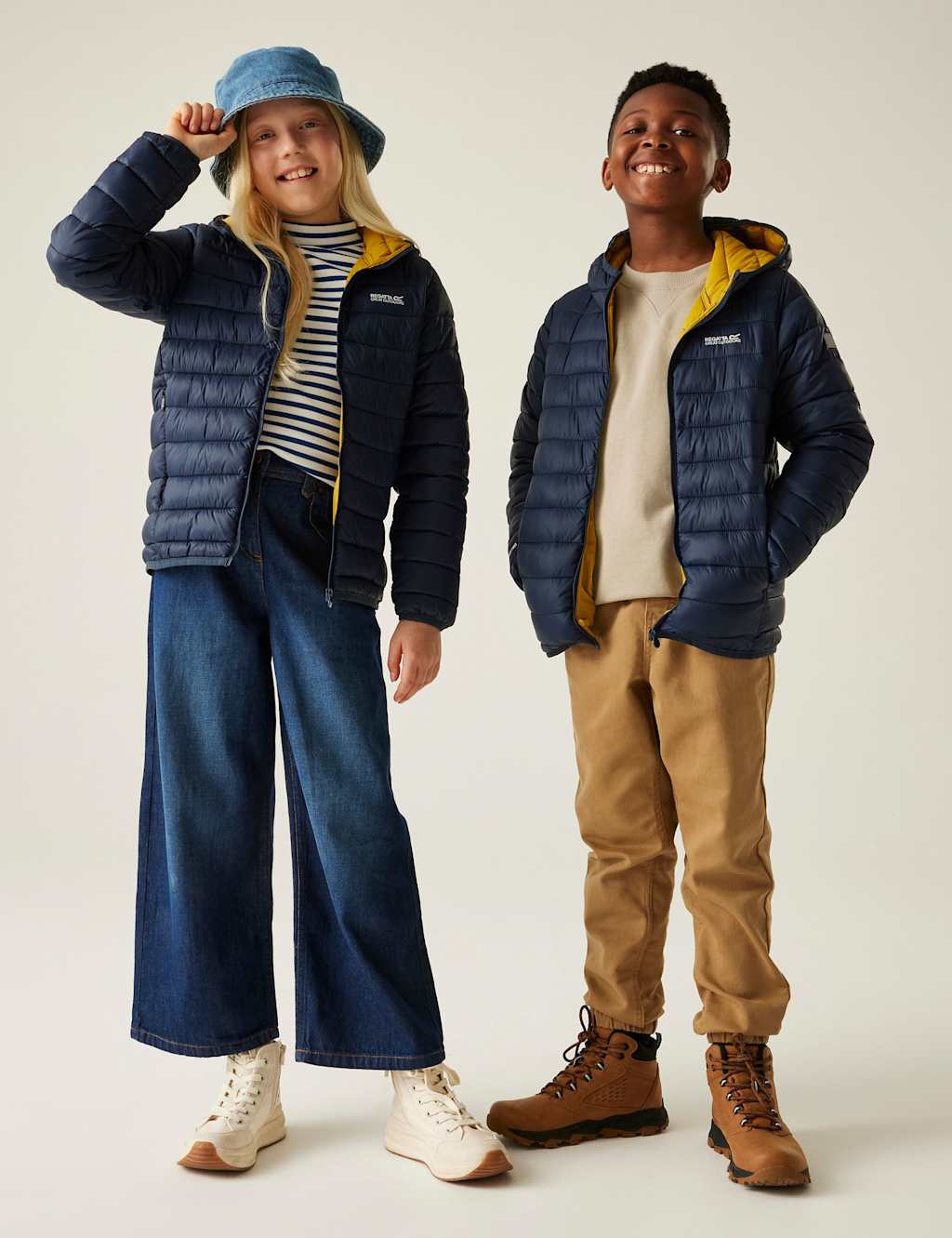 Regatta Marizion Hooded Padded Jacket (3-14 Yrs) Navy