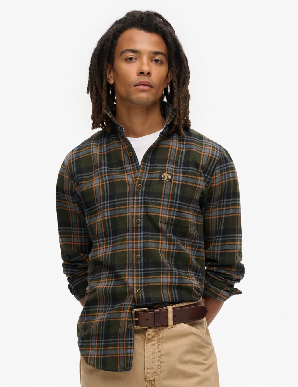 Pure Cotton Check Flannel Shirt