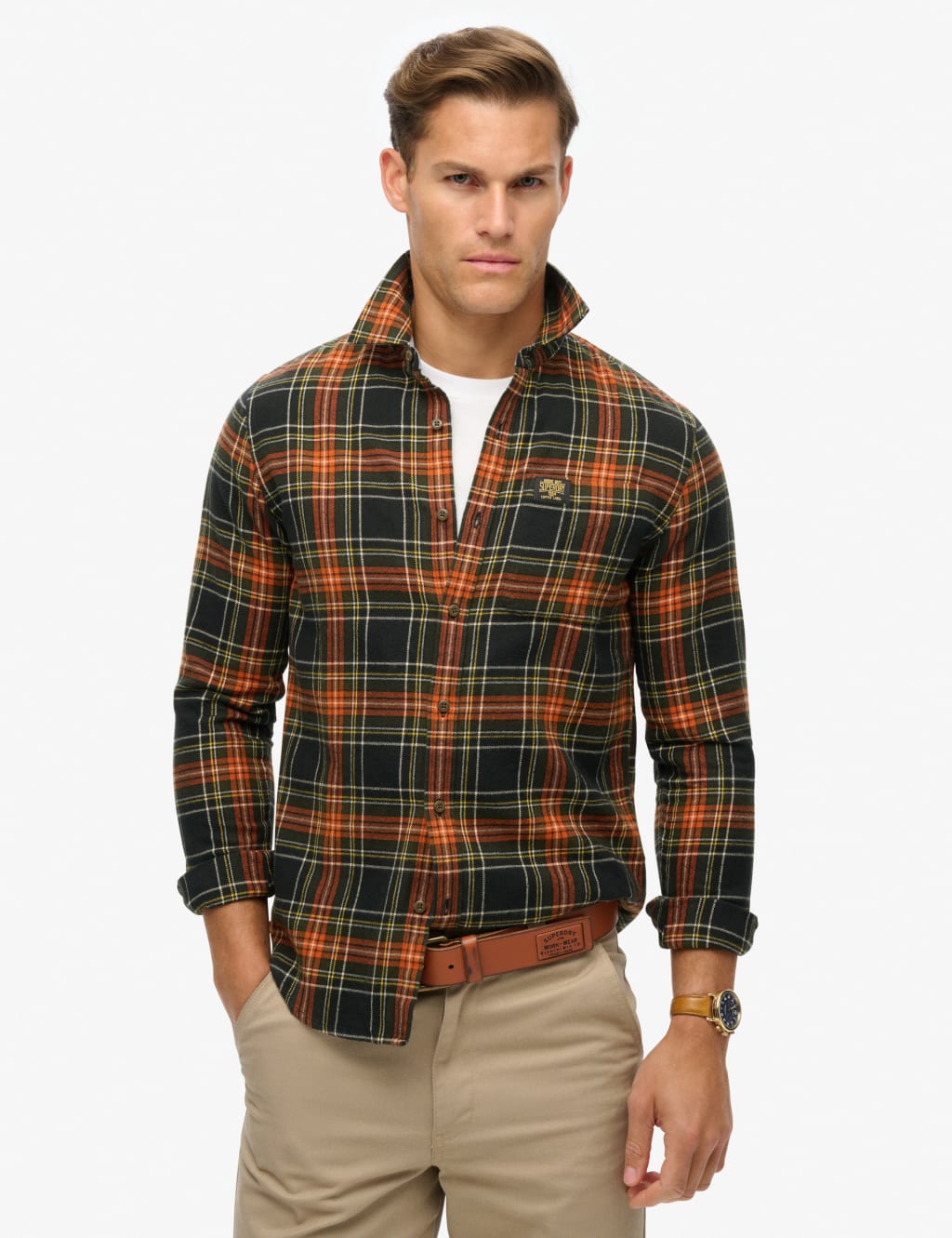 Pure Cotton Check Flannel Shirt