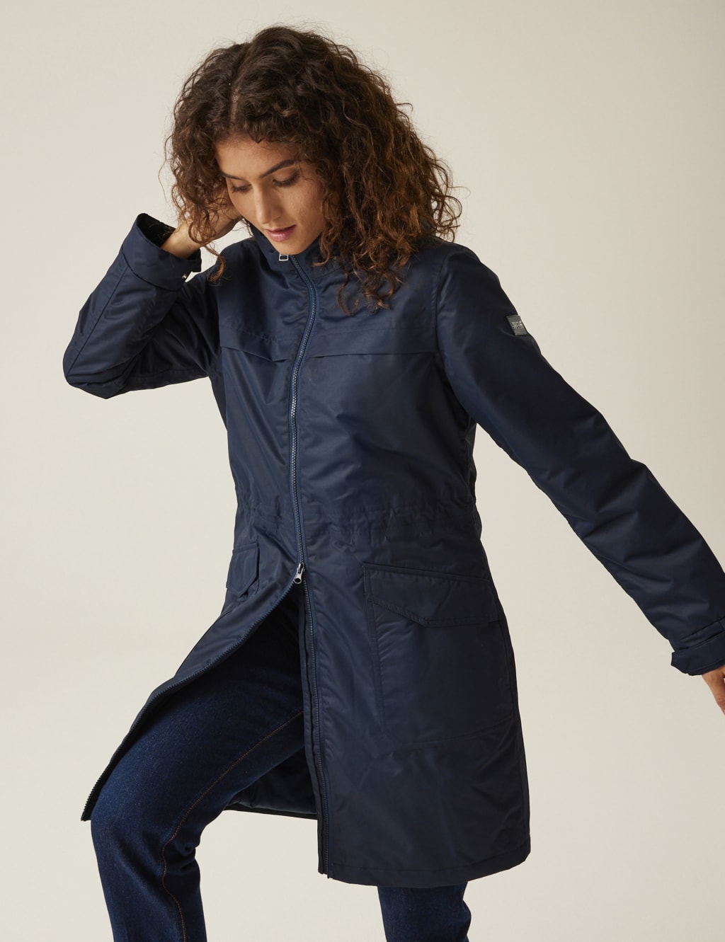 Marks and spencer ladies navy coats top