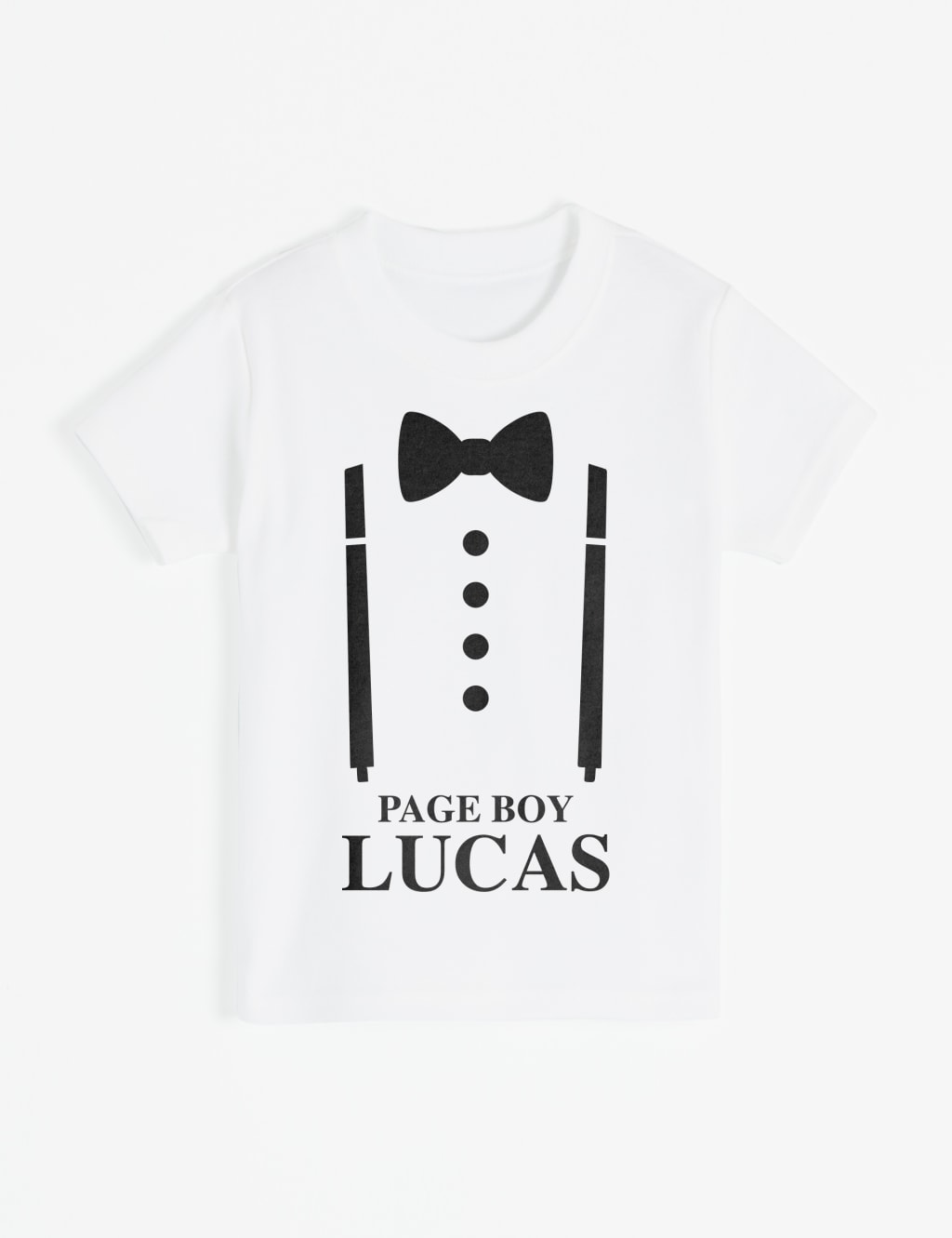 Personalised Kids Page Boy T-Shirt (3-12 Yrs)