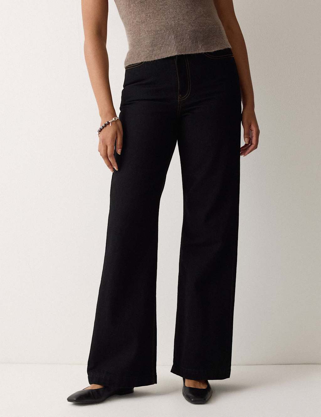 Jigsaw Mid Rise Bootcut Jeans Black