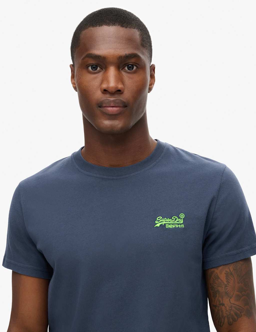 Superdry & Co Men's Pure Cotton Slim Fit T-Shirt - S - Navy - Available at M&S