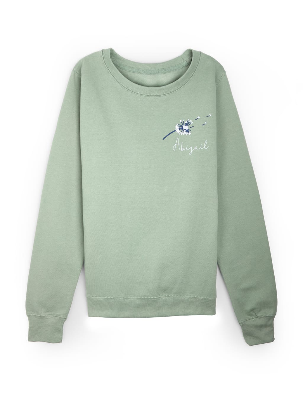 Personalised Ladies Dandelion Sweatshirt