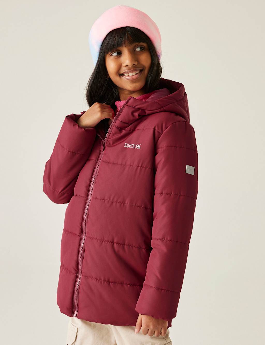 Regatta Halkner Puffer Jacket (3-14 Years) Purple