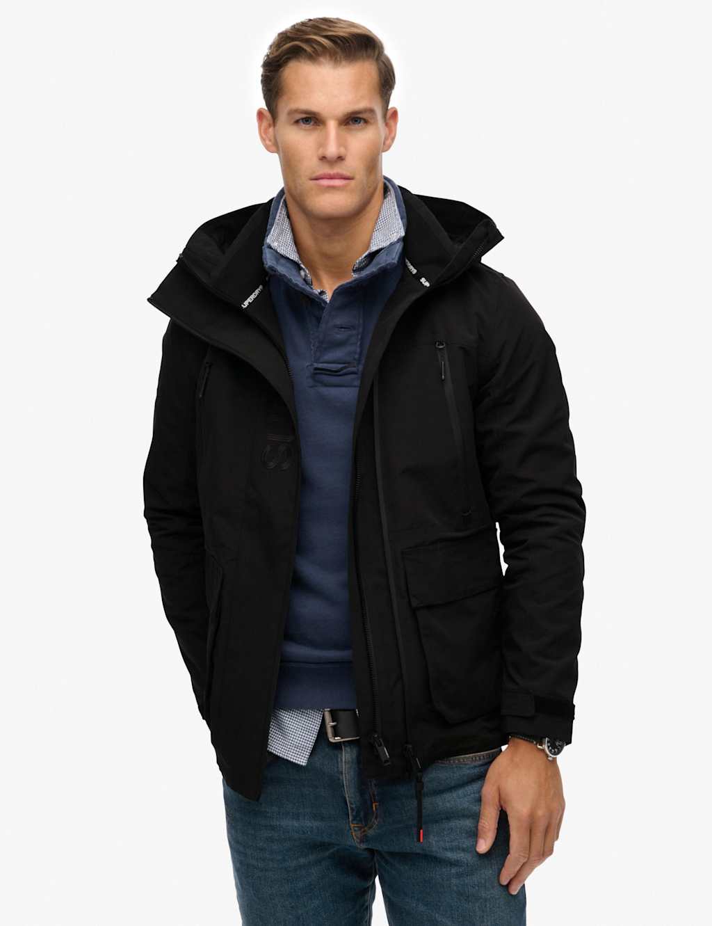 Superdry & Co Hooded Ultimate Windbreaker Jacket Black