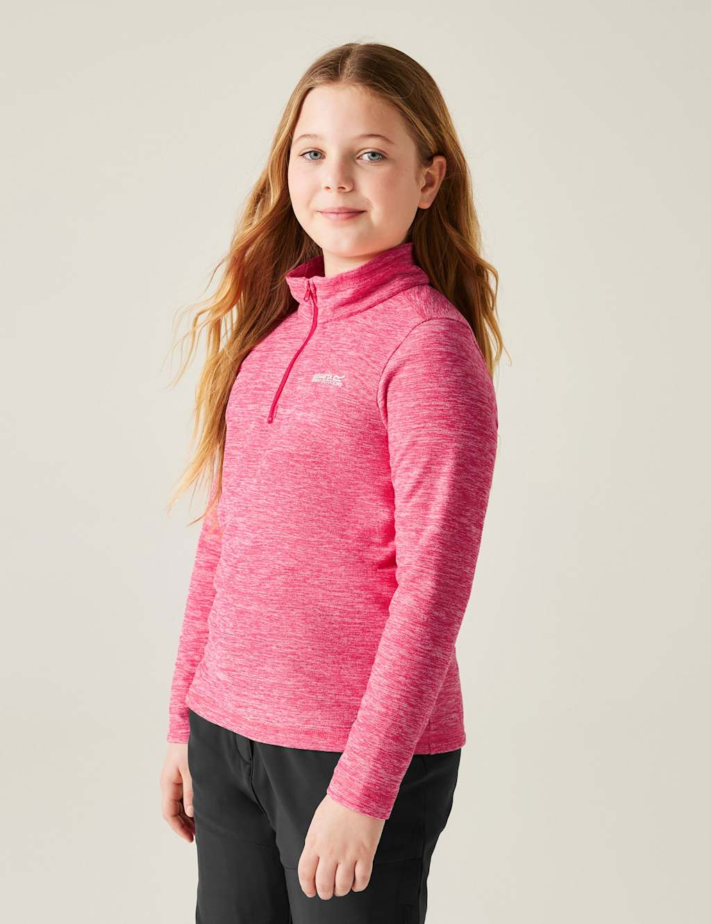 Regatta Hot Shot Marl Fleece (3-14 Years) Pink