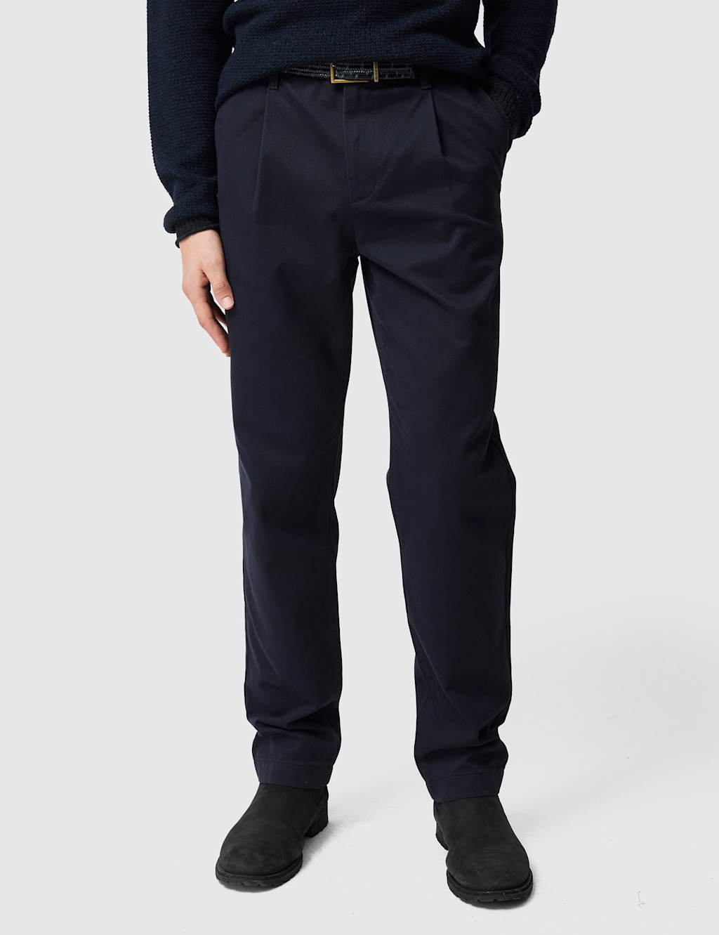 Rodd & Gunn Fielding Relaxed Tapered Fit Trousers Navy